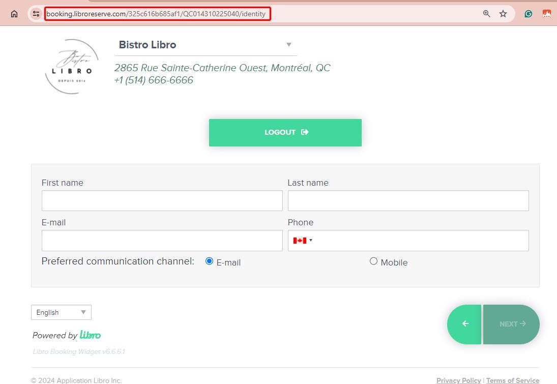 Libro Booking - Google Chrome & Bistro Libro _ Libro Admin - Google Chrome 2024-07-31 at 4.49.35 PM.jpeg